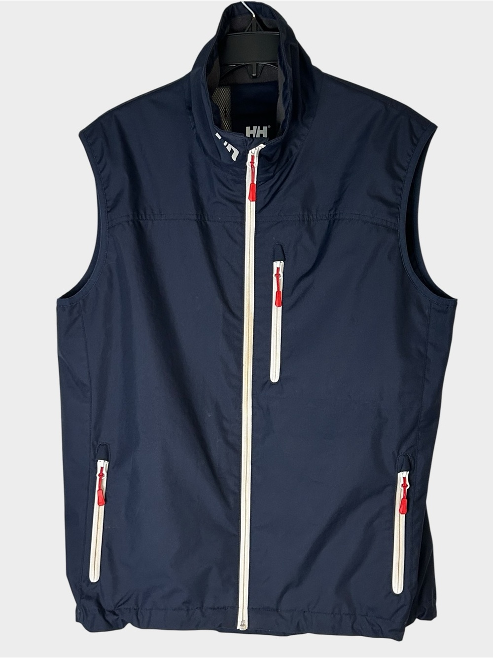 Helly Hansen Crew Vest Men Large Navy Blue Full Zip Waterproof Sailing